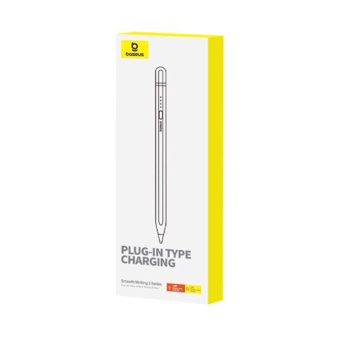 Rysik stylus do iPad z aktywną wymienną końcówką Smooth Writing 2 + kabel USB-A biały Rysik stylus do iPad z aktywną wymienną końcówką Smooth Writing 2 + kabel USB-A biały