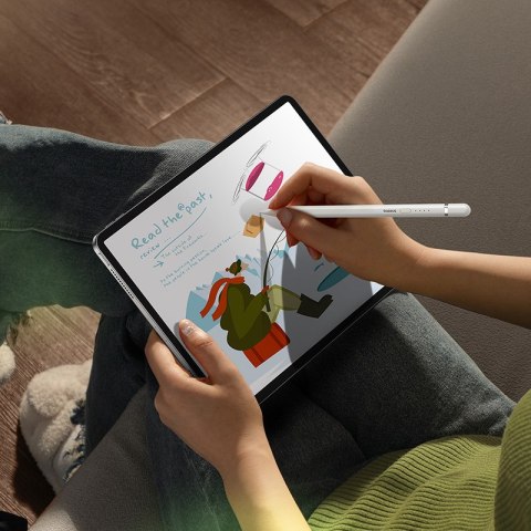 Rysik stylus do iPad z aktywną wymienną końcówką Smooth Writing 2 + kabel USB-A biały Rysik stylus do iPad z aktywną wymienną końcówką Smooth Writing 2 + kabel USB-A biały