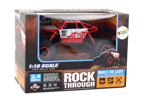 Auto Terenowe Zdalnie Sterowane RC 1:18 2.4G Czerwone Auto Terenowe Zdalnie Sterowane RC 1:18 2.4G Czerwone