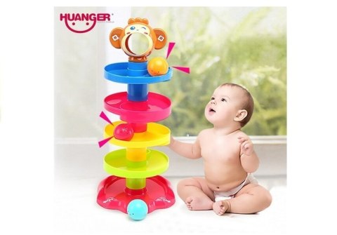 Sorter Edukacyjna Zjeżdżalnia z Małpką Dla Malucha Sorter Edukacyjna Zjeżdżalnia z Małpką Dla Malucha