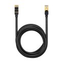 Szybki kabel sieciowy patchcord RJ45 10Gbps Cat 7 Speed Seven 8m czarny
