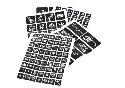 Zestaw do Tatuażu Brokaty Matowy Puder 3 Kleje Pędzelki 187 Wzorów Zestaw do Tatuażu Brokaty Matowy Puder 3 Kleje Pędzelki 187 Wzorów