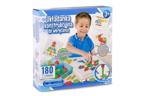 UKŁADANKA KONSTRUKCYJNA DO WKRĘCANIA MOZAIKA EDU UKŁADANKA KONSTRUKCYJNA DO WKRĘCANIA MOZAIKA EDU