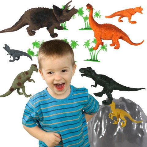 DUZY ZESTAW W TUBIE DINOZAURY FIGURY 34 ELE T-REX DUZY ZESTAW W TUBIE DINOZAURY FIGURY 34 ELE T-REX