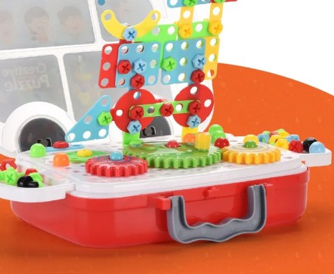 WKRĘTARKA WIERTARKA ZESTAW KONSTRUKCYJNY ŚRUBKI 3D WKRĘTARKA WIERTARKA ZESTAW KONSTRUKCYJNY ŚRUBKI 3D