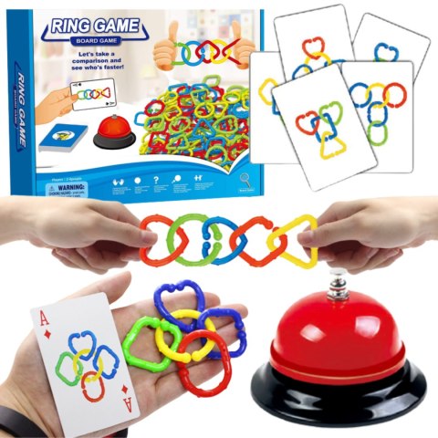GRA ZRĘCZNOŚCIOWA RING GAME POŁĄCZ OBRĘCZE KARTY GRA ZRĘCZNOŚCIOWA RING GAME POŁĄCZ OBRĘCZE KARTY
