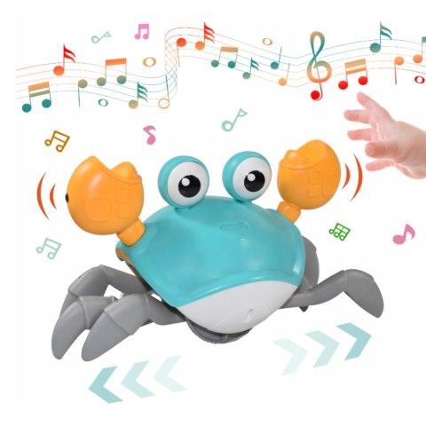 PEŁZAJĄCY UCIEKAJĄCY KRAB INTERAKTYWNY DŹWIĘK MUZYKA GRA CZUJNIK PEŁZAJĄCY UCIEKAJĄCY KRAB INTERAKTYWNY DŹWIĘK MUZYKA GRA CZUJNIK