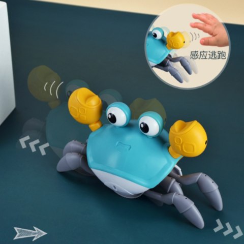 PEŁZAJĄCY UCIEKAJĄCY KRAB INTERAKTYWNY DŹWIĘK MUZYKA GRA CZUJNIK PEŁZAJĄCY UCIEKAJĄCY KRAB INTERAKTYWNY DŹWIĘK MUZYKA GRA CZUJNIK