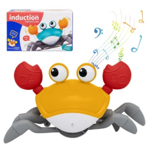 PEŁZAJĄCY UCIEKAJĄCY KRAB INTERAKTYWNY DŹWIĘK MUZYKA GRA CZUJNIK PEŁZAJĄCY UCIEKAJĄCY KRAB INTERAKTYWNY DŹWIĘK MUZYKA GRA CZUJNIK