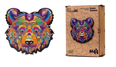 PUZZLE DREWNIANE UKŁADANKA MIŚ MISIU NIEDŹWIEDŹ PUZZLE DREWNIANE UKŁADANKA MIŚ MISIU NIEDŹWIEDŹ