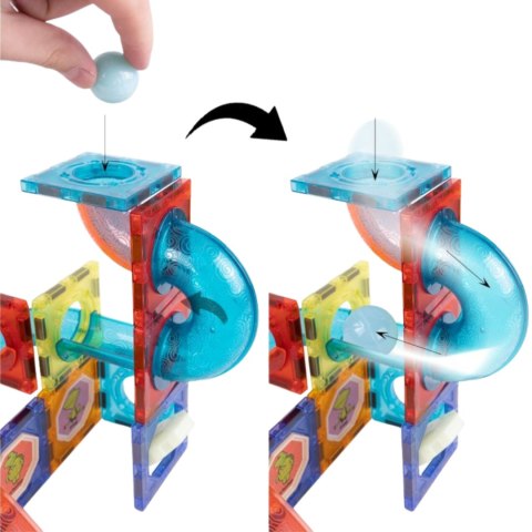 ZESTAW KLOCKI MAGNETYCZNE KONSTRUKCYJNE KULODROM UKŁADANKA TOR ZAMEK 148 el ZESTAW KLOCKI MAGNETYCZNE KONSTRUKCYJNE KULODROM UKŁADANKA TOR ZAMEK 148 el