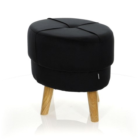 Pufa Quinn - czarna 49x37x39.5cm Pufa Quinn - czarna 49x37x39.5cm