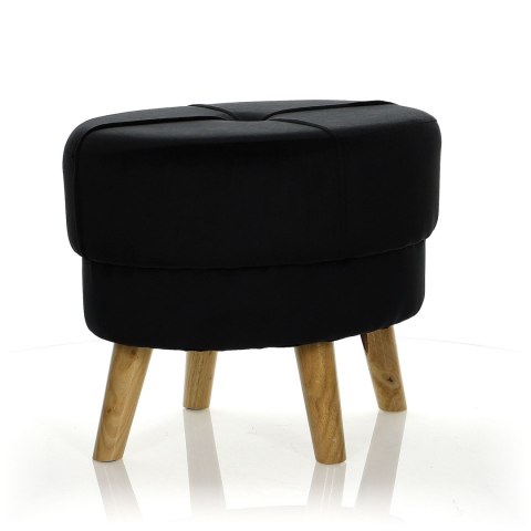 Pufa Quinn - czarna 49x37x39.5cm Pufa Quinn - czarna 49x37x39.5cm