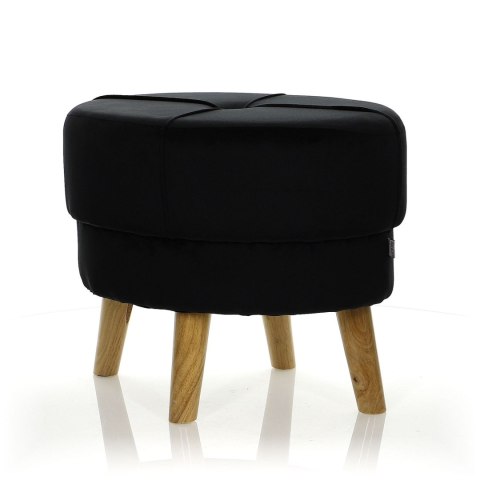 Pufa Quinn - czarna 49x37x39.5cm Pufa Quinn - czarna 49x37x39.5cm