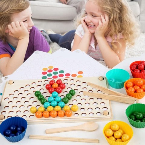 DREWNIANA UKŁADANKA MONTESSORI NAUKA MOTORYKI KOLORÓW PAMIĘĆ KUBECZKI KULKI DREWNIANA UKŁADANKA MONTESSORI NAUKA MOTORYKI KOLORÓW PAMIĘĆ KUBECZKI KULKI