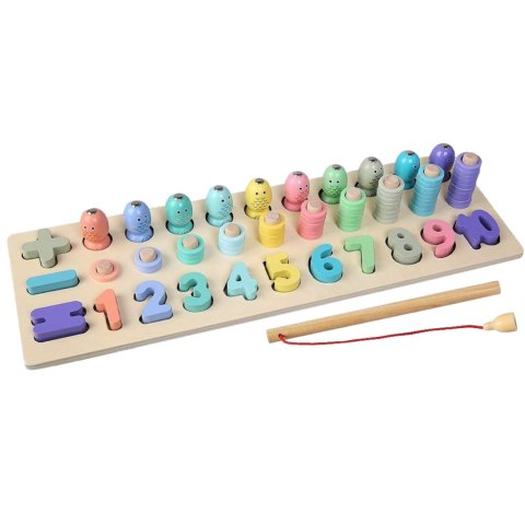 DREWNIANA UKŁADANKA TRENING MÓZGU MONTESSORI PUZZLE CYFERKI ŁOWIENIE RYBEK DREWNIANA UKŁADANKA TRENING MÓZGU MONTESSORI PUZZLE CYFERKI ŁOWIENIE RYBEK