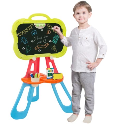 DUŻA DWUSTRONNA TABLICA MAGNETYCZNA SUCHOŚCIERALNA KREDA MARKERY + MAGNESY DUŻA DWUSTRONNA TABLICA MAGNETYCZNA SUCHOŚCIERALNA KREDA MARKERY + MAGNESY