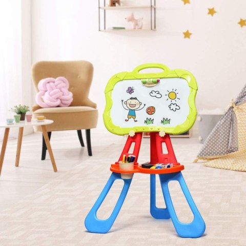 DUŻA DWUSTRONNA TABLICA MAGNETYCZNA SUCHOŚCIERALNA KREDA MARKERY + MAGNESY DUŻA DWUSTRONNA TABLICA MAGNETYCZNA SUCHOŚCIERALNA KREDA MARKERY + MAGNESY