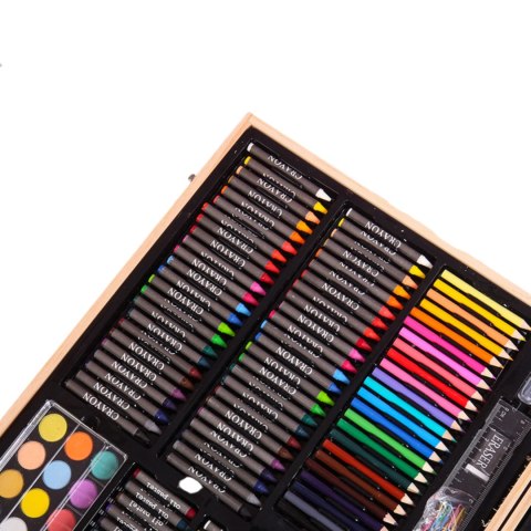 DUŻY ZESTAW ARTYSTYCZNY DREWNIANY MARKERY KREDKI FARBKI MAŁY ARTYSTA 251 el DUŻY ZESTAW ARTYSTYCZNY DREWNIANY MARKERY KREDKI FARBKI MAŁY ARTYSTA 251 el