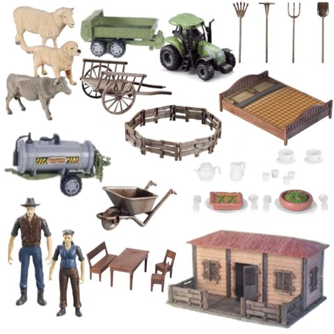FARMA Z DOMEM ROLNIKA DUŻY ZESTAW DLA DZIECI ZWIERZĄTKA ZAGRODA AKCESORIA FARMA Z DOMEM ROLNIKA DUŻY ZESTAW DLA DZIECI ZWIERZĄTKA ZAGRODA AKCESORIA