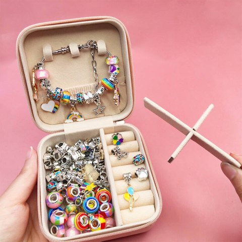ZESTAW DO ROBIENIA BIŻUTERII BRANSOLETEK DIY CHARMS BEADS KORALIKI PREZENT ZESTAW DO ROBIENIA BIŻUTERII BRANSOLETEK DIY CHARMS BEADS KORALIKI PREZENT