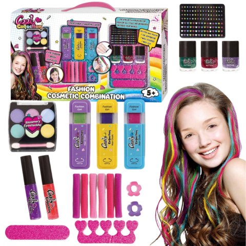 ZESTAW KOSMETYKÓW DO MAKIJAŻU MAKEUP PAZNOKCI STYLIZACJA WŁOSÓW FARBOWANIE ZESTAW KOSMETYKÓW DO MAKIJAŻU MAKEUP PAZNOKCI STYLIZACJA WŁOSÓW FARBOWANIE