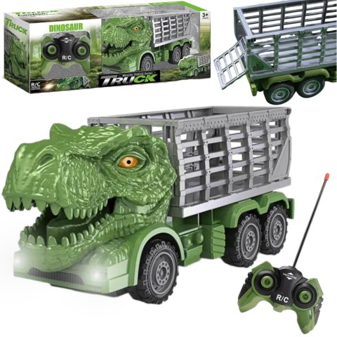 CIĘŻARÓWKA DINOZAUR ZDALNIE STEROWANY PILOTEM OTWIERANA KLAPA PILOT LED RC CIĘŻARÓWKA DINOZAUR ZDALNIE STEROWANY PILOTEM OTWIERANA KLAPA PILOT LED RC
