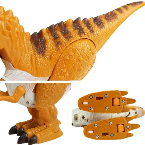 DINOZAUR EFEKTY ŚWIETLNE I DŹWIĘKOWE RUCHOMY ŚWIECĄCE OCZY ODGŁOSY RYKU DINOZAUR EFEKTY ŚWIETLNE I DŹWIĘKOWE RUCHOMY ŚWIECĄCE OCZY ODGŁOSY RYKU
