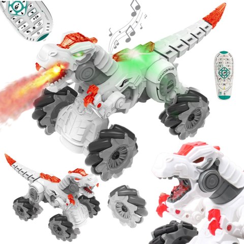 DINOZAUR SMOK ROBOT ZDALNIE STEROWANY ŚWIATŁO DŻWIĘK CHODZI PARA DYM RYCZY DINOZAUR SMOK ROBOT ZDALNIE STEROWANY ŚWIATŁO DŻWIĘK CHODZI PARA DYM RYCZY