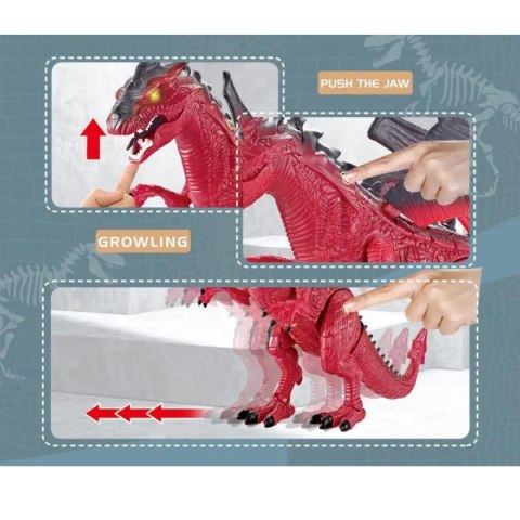 DINOZAUR SMOK ZDALNIE STEROWANY RC ŚWIATŁO DŻWIĘK CHODZI RYCZY ŚWIECI DUŻY DINOZAUR SMOK ZDALNIE STEROWANY RC ŚWIATŁO DŻWIĘK CHODZI RYCZY ŚWIECI DUŻY