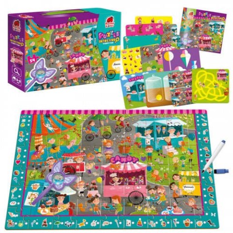 GRA EDUKACYJNA PUZZLE DETEKTYW CUKIERKOWA WRÓŻKA LUPA ROTER KAFER GRA EDUKACYJNA PUZZLE DETEKTYW CUKIERKOWA WRÓŻKA LUPA ROTER KAFER