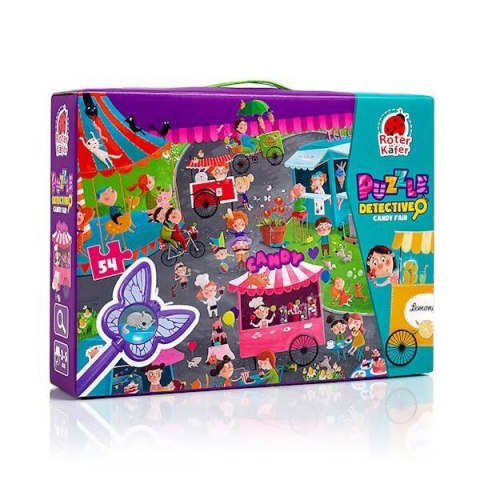 GRA EDUKACYJNA PUZZLE DETEKTYW CUKIERKOWA WRÓŻKA LUPA ROTER KAFER GRA EDUKACYJNA PUZZLE DETEKTYW CUKIERKOWA WRÓŻKA LUPA ROTER KAFER