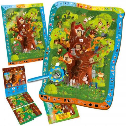 GRA EDUKACYJNA PUZZLE DETEKTYW LEŚNA PRZYGODA ZWIERZĘTA LUPA ROTER KAFER GRA EDUKACYJNA PUZZLE DETEKTYW LEŚNA PRZYGODA ZWIERZĘTA LUPA ROTER KAFER