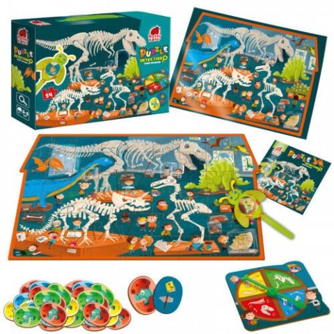 GRA EDUKACYJNA PUZZLE DETEKTYW MUZEUM DINOZAURÓW LUPA ROTER KAFER GRA EDUKACYJNA PUZZLE DETEKTYW MUZEUM DINOZAURÓW LUPA ROTER KAFER