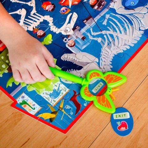 GRA EDUKACYJNA PUZZLE DETEKTYW MUZEUM DINOZAURÓW LUPA ROTER KAFER GRA EDUKACYJNA PUZZLE DETEKTYW MUZEUM DINOZAURÓW LUPA ROTER KAFER