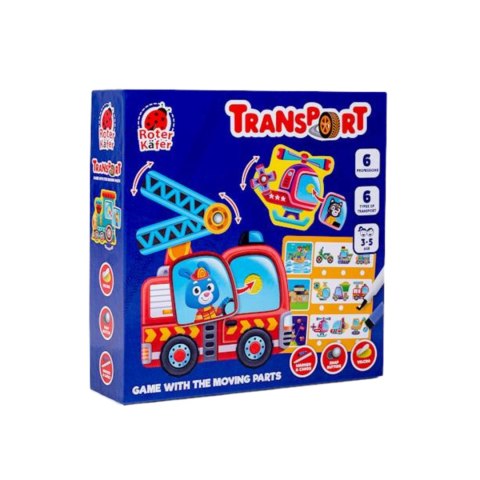 GRA EDUKACYJNA Z RZEPAMI TRANSPORT RUCHOME ELEMENTY ZADANIA ROTER KAFER GRA EDUKACYJNA Z RZEPAMI TRANSPORT RUCHOME ELEMENTY ZADANIA ROTER KAFER