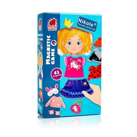 GRA MAGNETYCZNA NIKOLE UBIERANKI LALKA PROJEKTANTKA MODY ROTER KAFER GRA MAGNETYCZNA NIKOLE UBIERANKI LALKA PROJEKTANTKA MODY ROTER KAFER
