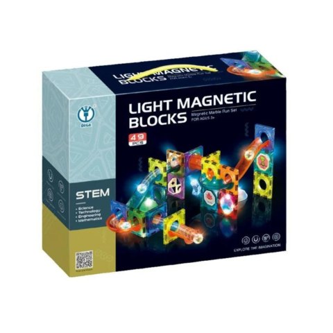 ZESTAW KLOCKÓW MAGNETYCZNYCH 49 ELEMENTÓW ZESTAW ŚWIECĄCY TOR DO UKŁADANIA ZESTAW KLOCKÓW MAGNETYCZNYCH 49 ELEMENTÓW ZESTAW ŚWIECĄCY TOR DO UKŁADANIA