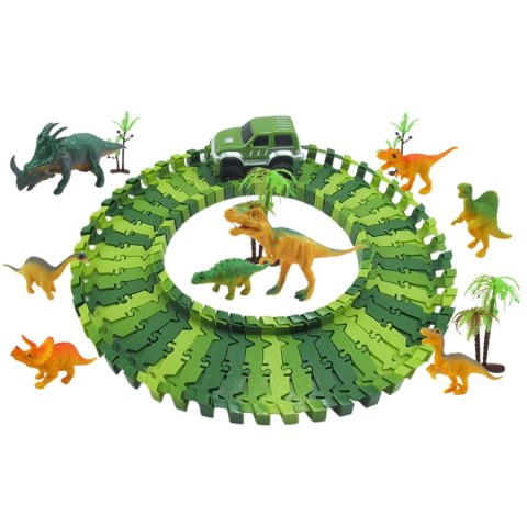 MEGA TOR WYŚCIGOWY PARK DINOZAURÓW SAMOCHODOWY DINO 324 elementów PĘTLA MEGA TOR WYŚCIGOWY PARK DINOZAURÓW SAMOCHODOWY DINO 324 elementów PĘTLA
