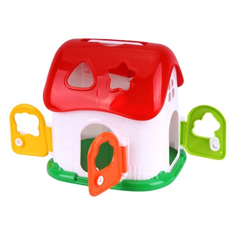 SORTER LEŚNY DOMEK FIGURY GEOMETRYCZNE ZWIERZĘTA KLUCZE KOLORY KLOCKI SORTER LEŚNY DOMEK FIGURY GEOMETRYCZNE ZWIERZĘTA KLUCZE KOLORY KLOCKI