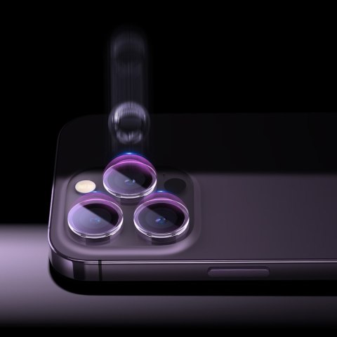 Szkło hartowane ochronne na aparat do iPhone 14 Pro / 14 Pro Max + zestaw montażowy Szkło hartowane ochronne na aparat do iPhone 14 Pro / 14 Pro Max + zestaw montażowy