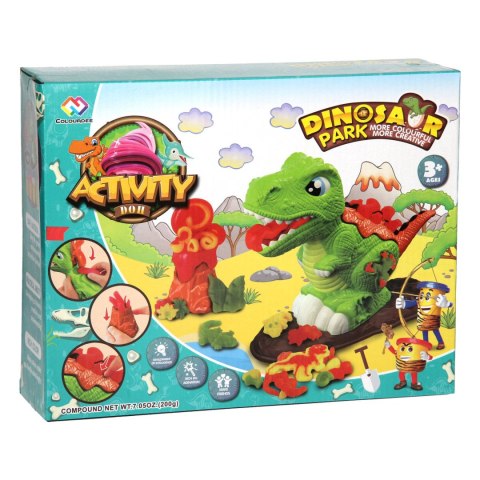CIASTOLINA WYCISK MASA PLASTYCZNA DINOZAUR WULKAN CIASTOLINA WYCISK MASA PLASTYCZNA DINOZAUR WULKAN