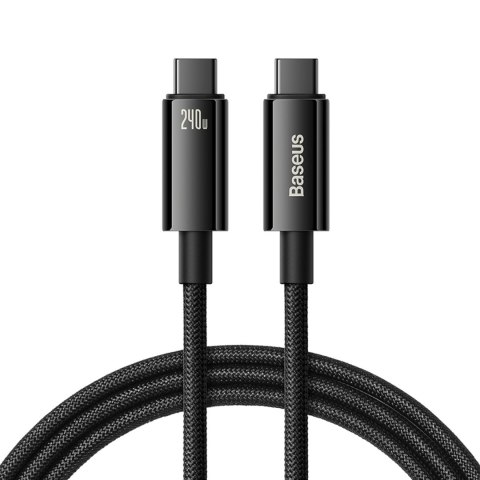 Kabel przewód Tungsten Gold USB-C 480Mb/s 240W 2m czarny Kabel przewód Tungsten Gold USB-C 480Mb/s 240W 2m czarny