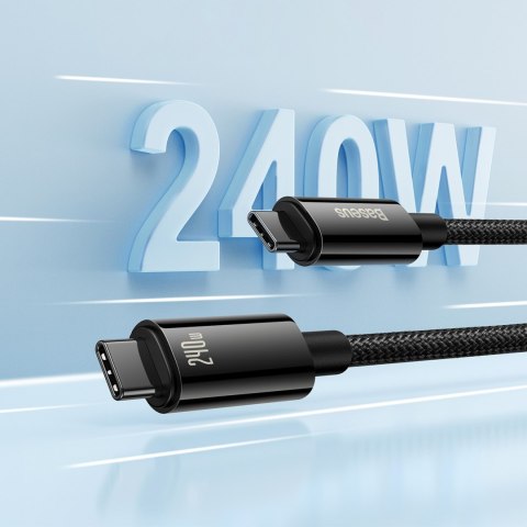 Kabel przewód Tungsten Gold USB-C 480Mb/s 240W 2m czarny Kabel przewód Tungsten Gold USB-C 480Mb/s 240W 2m czarny
