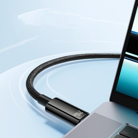 Kabel przewód Tungsten Gold USB-C 480Mb/s 240W 2m czarny Kabel przewód Tungsten Gold USB-C 480Mb/s 240W 2m czarny