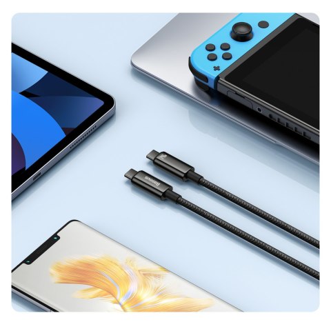 Kabel przewód Tungsten Gold USB-C 480Mb/s 240W 2m czarny Kabel przewód Tungsten Gold USB-C 480Mb/s 240W 2m czarny