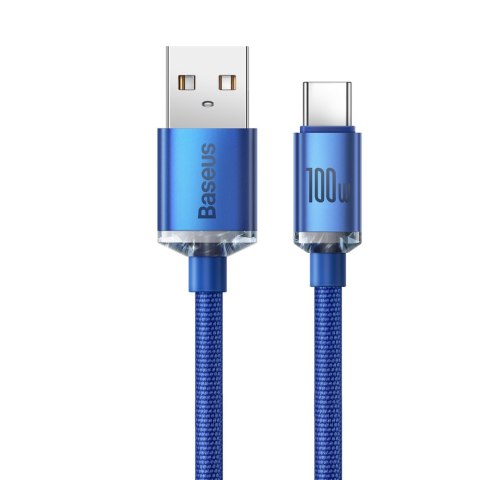 Kabel przewód USB - USB-C do szybkiego ładowania i transferu danych 2m niebieski Kabel przewód USB - USB-C do szybkiego ładowania i transferu danych 2m niebieski