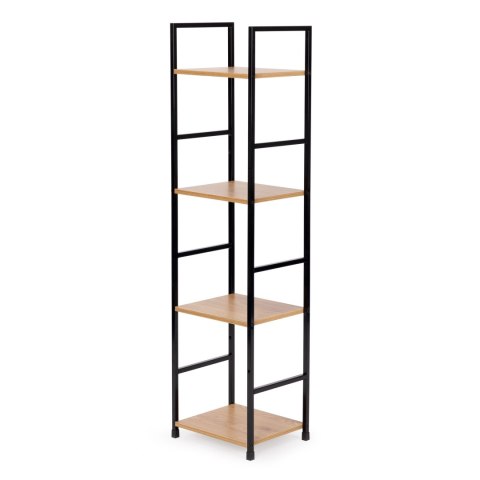 Regał drewniany nowoczesny metalowa rama LOFT 4 półki Regał drewniany nowoczesny metalowa rama LOFT 4 półki