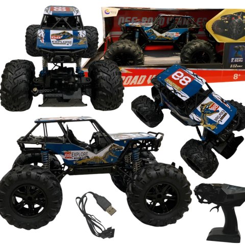 SAMOCHÓD ZDALNIE STEROWANY PILOTEM TERENOWY Z NAPĘDEM NA 4 KOŁA PILOT RC SAMOCHÓD ZDALNIE STEROWANY PILOTEM TERENOWY Z NAPĘDEM NA 4 KOŁA PILOT RC