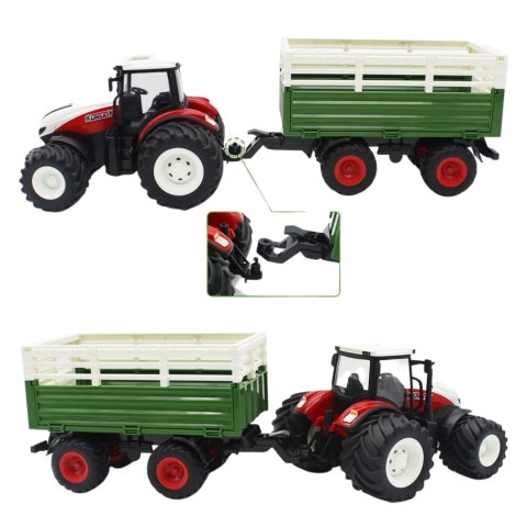TRAKTOR ZDALNIE STEROWANY Z PRZYCZEPĄ NA PILOT POJAZD ROLNICZY ŚWIATŁO DUŻY TRAKTOR ZDALNIE STEROWANY Z PRZYCZEPĄ NA PILOT POJAZD ROLNICZY ŚWIATŁO DUŻY